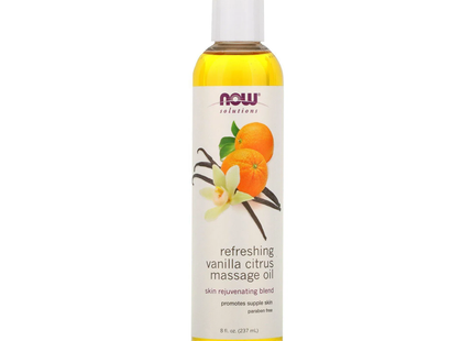 NOW - Vanilla Citrus Massage Oil | 237 mL