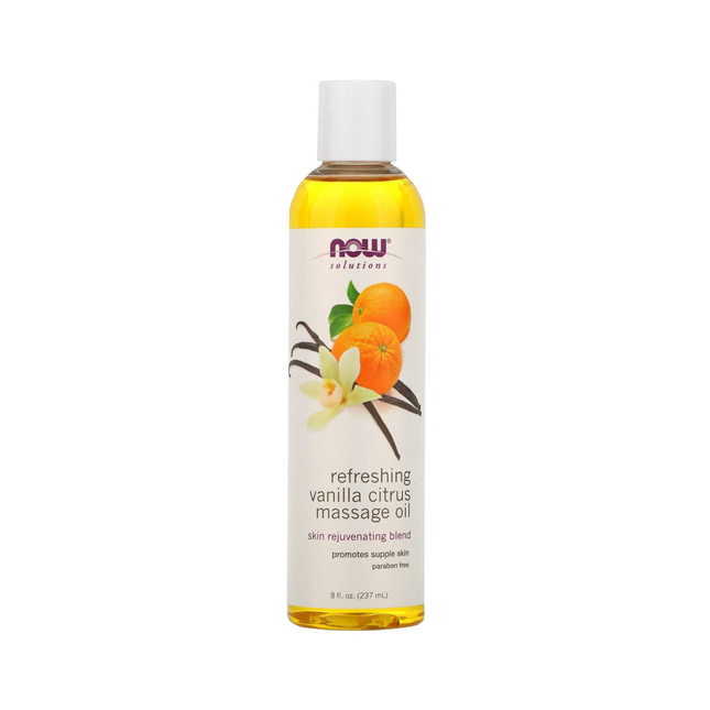 NOW - Vanilla Citrus Massage Oil | 237 mL
