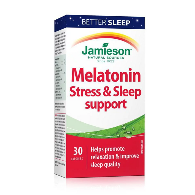 Jamieson - Mélatonine pour le stress et le sommeil | 30 Gélules