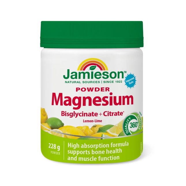 Jamieson - Poudre de boisson au magnésium | 228 g