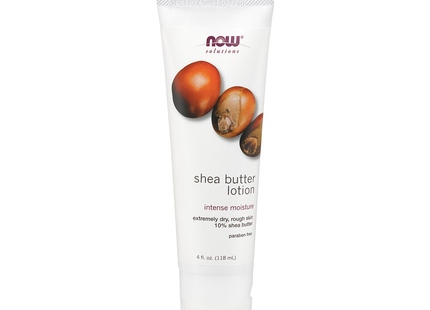 NOW Lotion au beurre de karité hydratant intense pour peaux extrêmement sèches et rugueuses | 118 ml