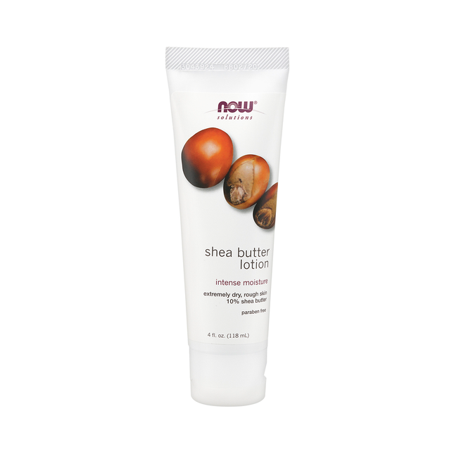 NOW Lotion au beurre de karité hydratant intense pour peaux extrêmement sèches et rugueuses | 118 ml