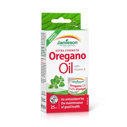 Jamieson - Huile d'origan extra forte avec vitamine E | 25 mL