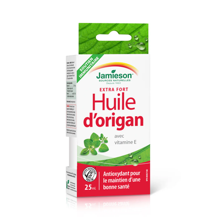 Jamieson - Huile d'origan extra forte avec vitamine E | 25 mL