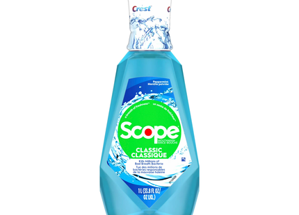 Crest - Scope Classic Mouthwash, Cool Peppermint | 1 L
