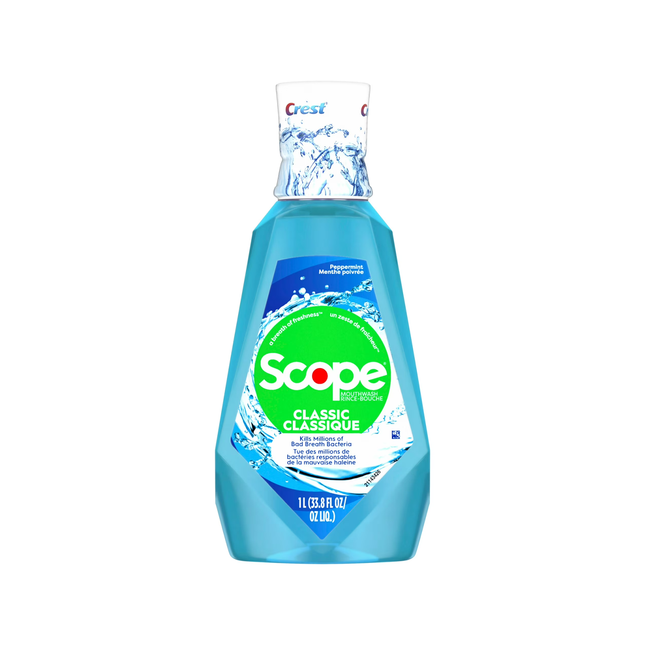 Crest - Scope Classic Mouthwash, Cool Peppermint | 1 L
