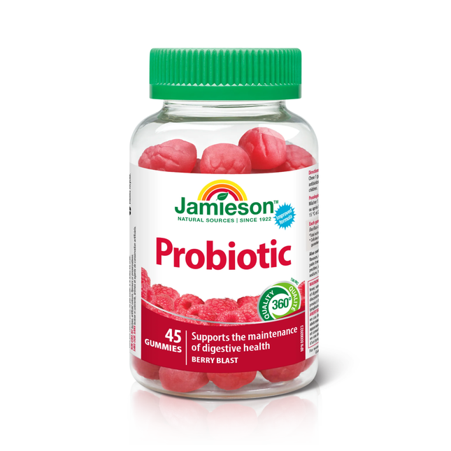 Jamieson - Gummies probiotiques - Berry Blast | 45 gommes