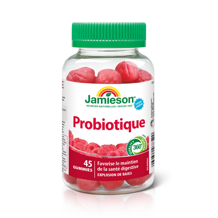 Jamieson - Gummies probiotiques - Berry Blast | 45 gommes 