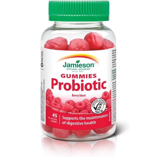 Jamieson - Gummies probiotiques - Berry Blast | 45 gommes 