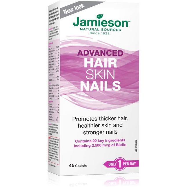 Jamieson - Ongles avancés pour la peau et les cheveux | 45 caplets 