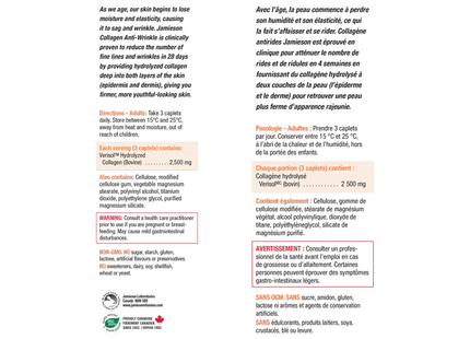 Jamieson - Collagène anti-rides 2500 mg | 60 caplets