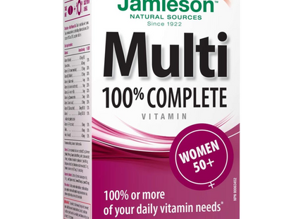 Jamieson - 100% Complete Multivitamin - Women 50+ | 90 Caplets