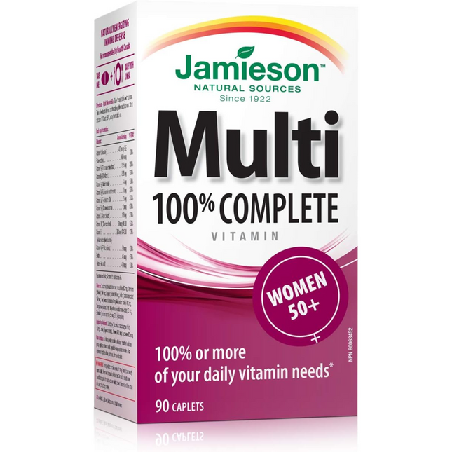 Jamieson - 100% Complete Multivitamin - Women 50+ | 90 Caplets