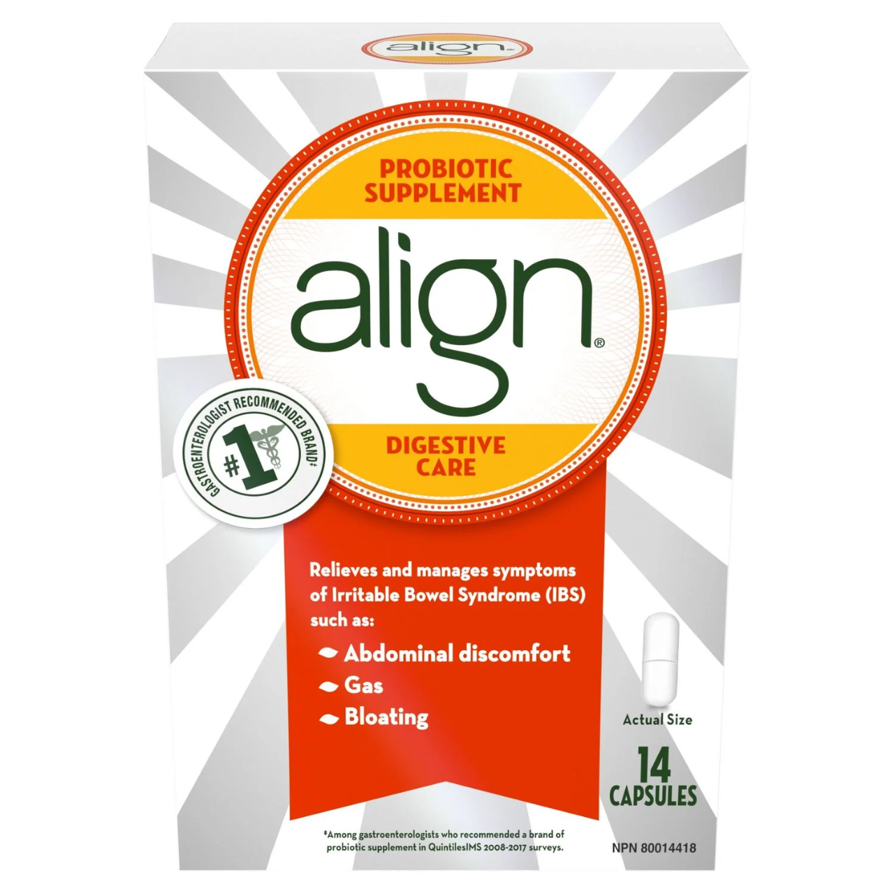 Align - Probiotic Supplement | 14 Capsules – White Cross E-Store
