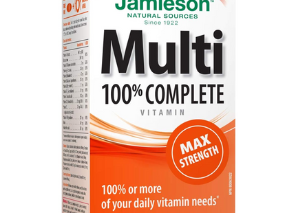 Jamieson - 100% Complete Multivitamin - Adults - Max Strength | 90 Caplets