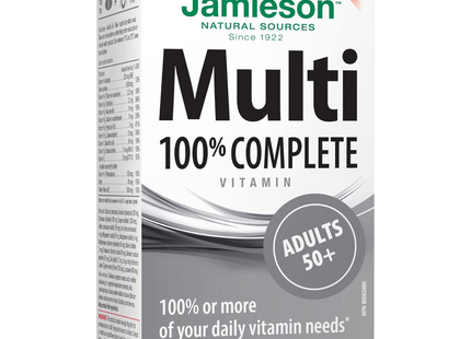 Jamieson - 100% Complete Multivitamin - Adults 50+ | 90 Caplets
