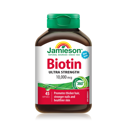 Jamieson - Biotine 10 000 mcg | 45 gélules molles