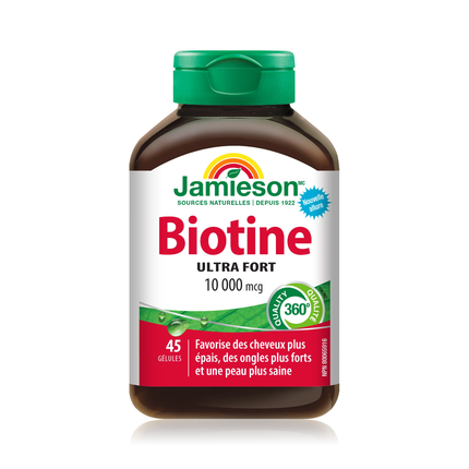 Jamieson - Biotine 10 000 mcg | 45 gélules molles