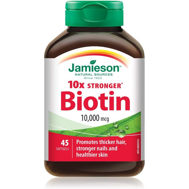 Jamieson - Biotin 10000mcg | 45 Softgels