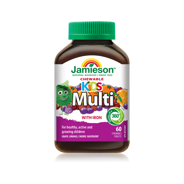 Jamieson - Multivitamines pour enfants | 60 comprimés à croquer