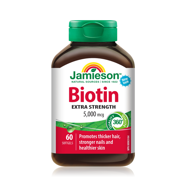 Jamieson - Biotin 5000 mcg | 60 softgels