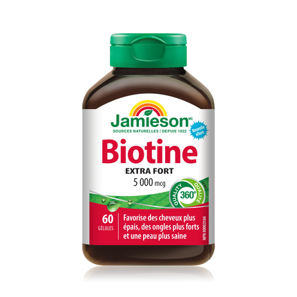 Jamieson - Biotine 5000 mcg | 60 gélules