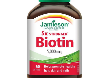 Jamieson - Biotin 5000 mcg | 60 softgels