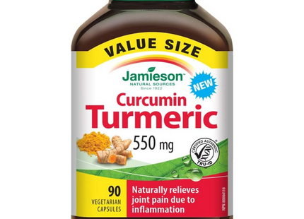 Jamieson - Curcumin Turmeric, 550mg | 90 Vegetarian Capsules