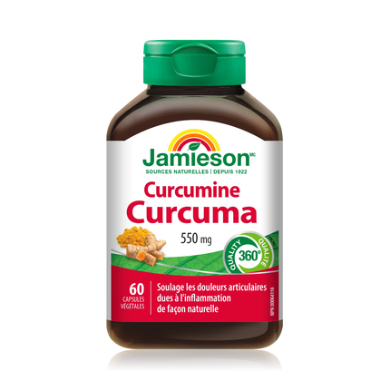Jamieson - Curcumine Curcuma, 550 mg | 60 gélules végétariennes