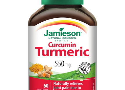 Jamieson - Curcumin Turmeric, 550mg | 60 Vegetarian Capsules