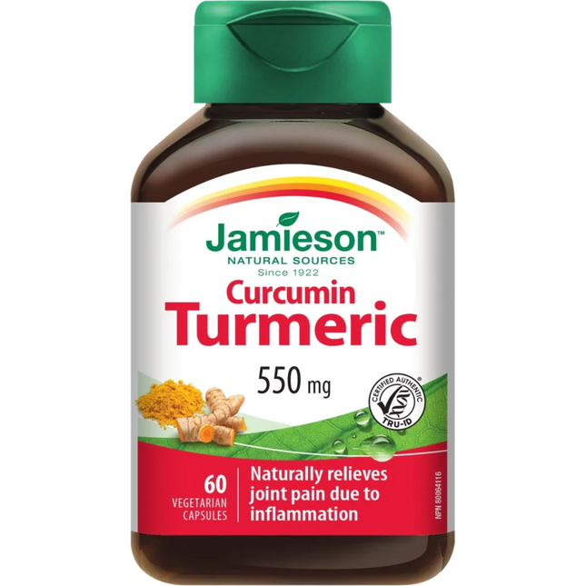 Jamieson - Curcumine Curcuma, 550 mg | 60 gélules végétariennes