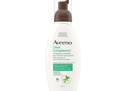 Aveeno - Mousse nettoyante teint éclatant | 180 mL