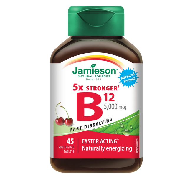 Jamieson - B12 - 5000mcg | 45 Sublingual Tablets