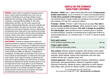 Jamieson 5-HTP, 100 mg | 90 comprimés gastro-résistants