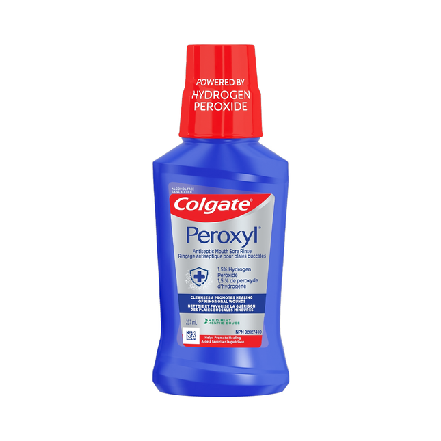 Colgate - Peroxyl Antiseptic Mouth Sore Rinse | 237 mL