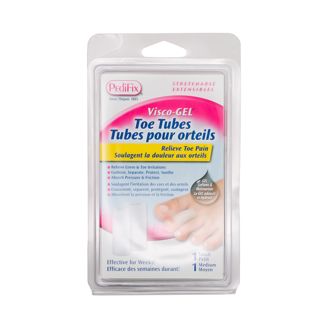 Pedifix - Visco-Gel Toe Tubes | 1 Small + 1 Medium