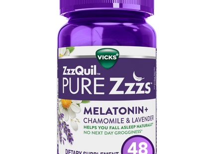 Vicks - ZzzQuil Pure Zzzs Wildberry Vanilla Flavour | 48 Gummies