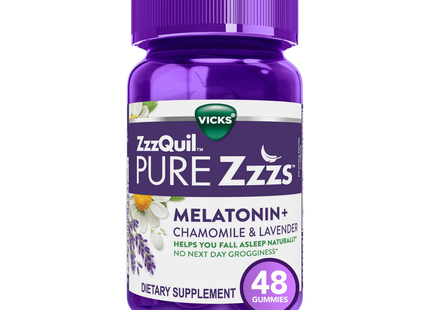 Vicks - ZzzQuil Pure Zzzs, Wildberry Vanilla Flavour | 48 Gummies