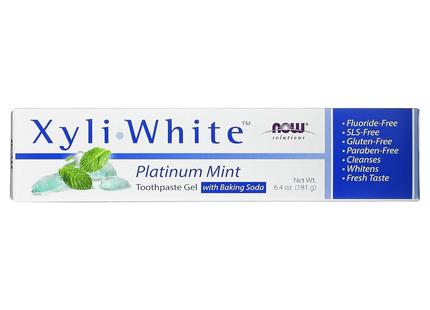 NOW Gel dentifrice à la menthe platine Xyli-White | 181g