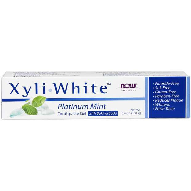 NOW Xyli-White Platinum Mint Toothpaste Gel | 181 g