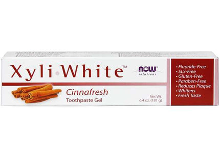 NOW Xyli-White Cinnafresh Toothpaste Gel | 181 g