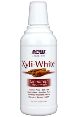 NOW Xyli-White Cinnafresh Mouthwash | 473 ml