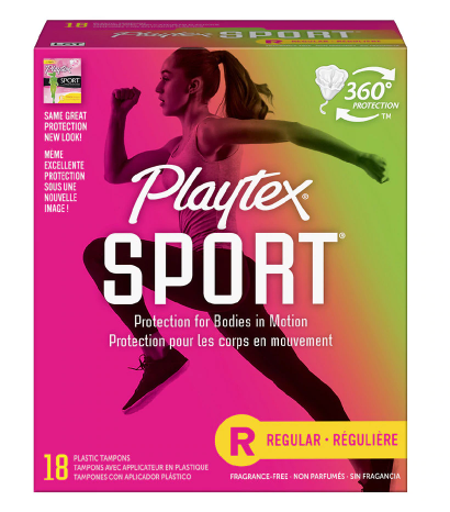 Playtex Sport 360º Plastic Tampons - Regular | 18 Tampons