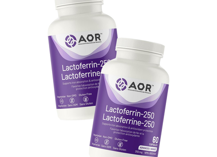 DOUBLE PACK AOR Lactoferrin-250 | 60 Caps x 2