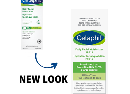 Cetaphil - Daily Facial Moisturizer for Sensitive Skin - Face SPF 15 | 120 ml
