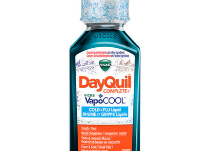 Vicks - DayQuil Complete + VapoCOOL - Liquide rhume et grippe | 354 ml