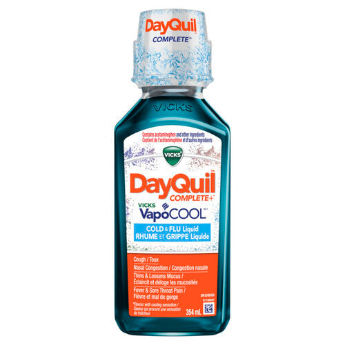 Vicks - DayQuil Complete + VapoCOOL - Cold & Flu Liquid | 354 mL