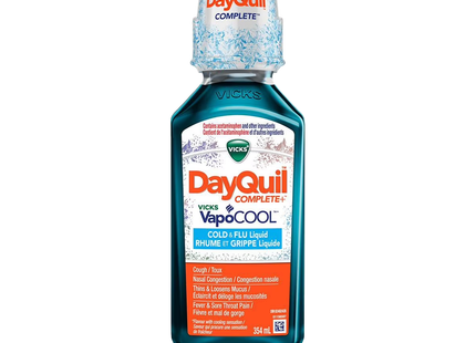 Vicks - DayQuil Complete + VapoCOOL, Cold & Flu Liquid | 354 mL