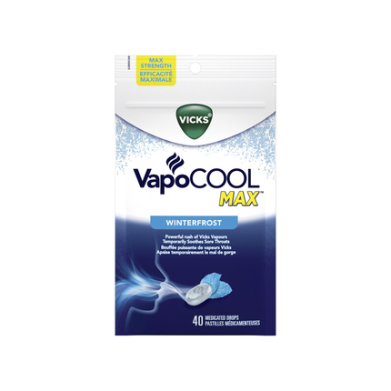 Vicks - VapoCOOL Max, Gelée hivernale | 40 gouttes médicamenteuses