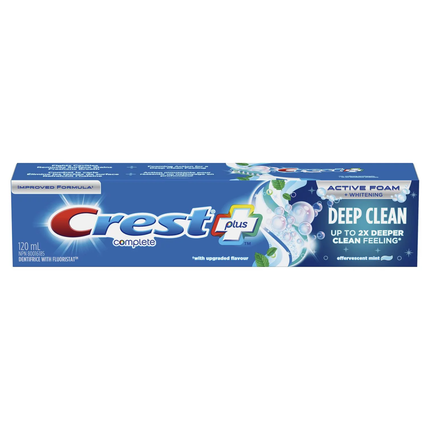 Crest - Complete Deep Clean Active Foam - Effervescent Mint | 120 mL